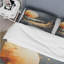 Ensemble de housse de couette noir et orange Marble Moon III - Moose Landscape Mountains-101240776