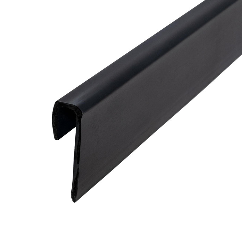 Styrène 3/16 po | Capuchon de moulage | Pro Pack Plus: (25) pièces de 8 pieds de long, Noir, noir, noir, noir