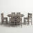 Kenia Extendable Solid Pine Wood Pedestal Dining Set-91849355