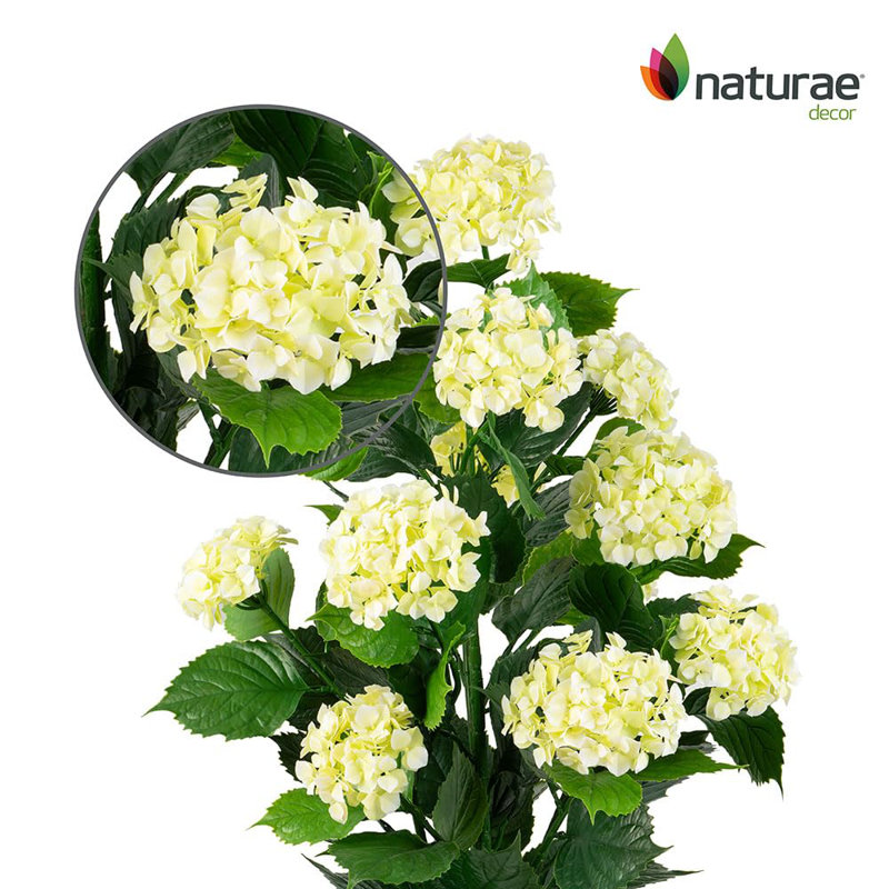 ARTIFICIAL 36 IN PINK HYDRANGEA, White
