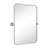 Aura Rounded 30" H x 20" W Small Rectangular Pivoting Metal Framed Wall Mounted Bathroom Vanity Mirror in Brushed Nickel-68333610-72292226