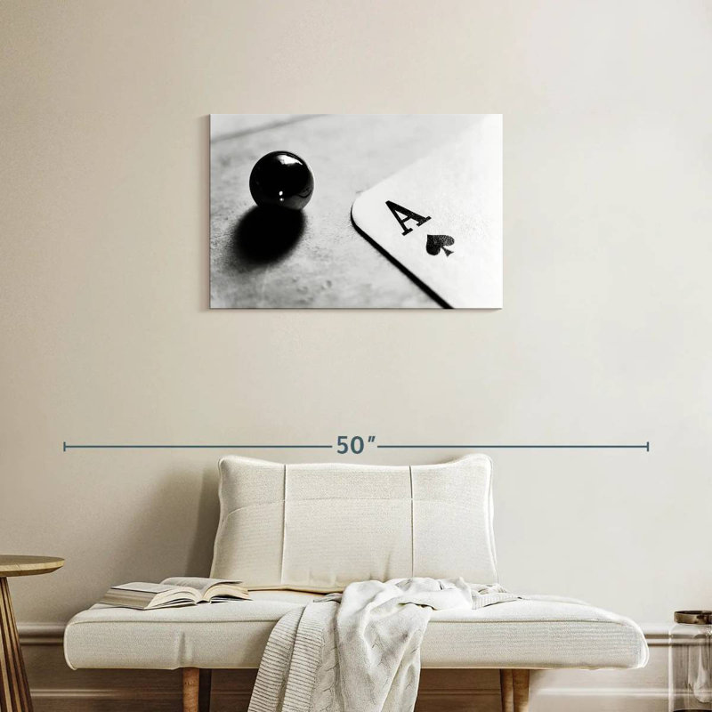 Carte Ace of Spades de Senne BW, H 20 po x l 30 po