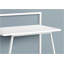 Bureaux, bureau d'ordinateur moderne contemporain de 30 po en stratifié blanc | Base en métal blanc | Panneau de fibres à densité moyenne-1464905212-1464905200