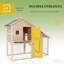 Cage à lapin, cage à lapin résistante aux intempéries, maison pour animaux spacieuse-2002185994