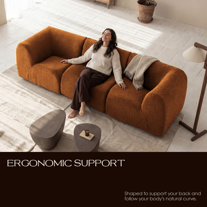 Grossman 38.19'' Modular Corner Unit (Yellow Brown), Yellow Brown