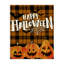 Halloween Jack-o-Lanterns sur toile écossaise, design par Kim Allen-835893078
