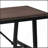 Oak And Black Rectangle Bench