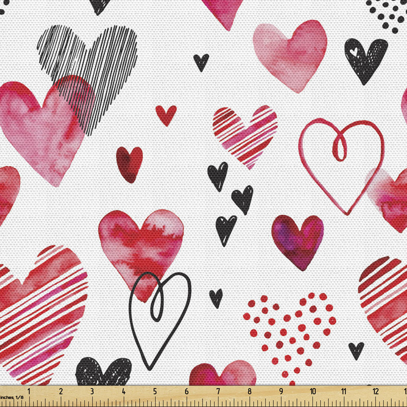 Tissu de la Saint-Valentin, l 58 po x L 72 po