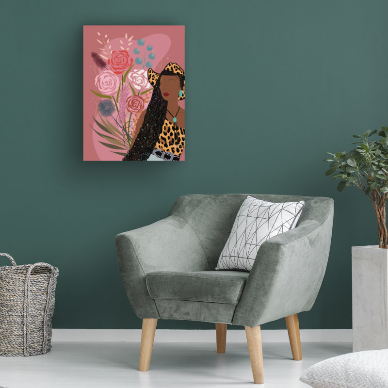 Art sur toile, bolognaise, brun, H 14 po x l 19 po