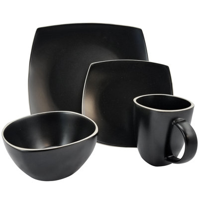 Stoneware Dinnerware Set 16 Piece - Service for 4