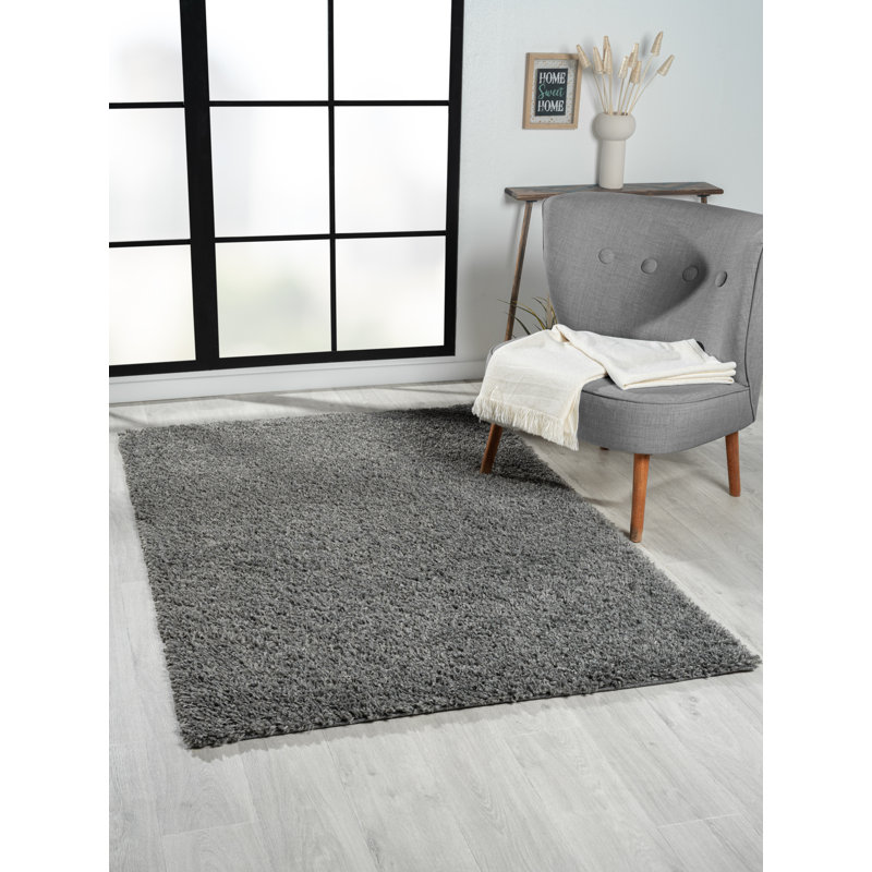 Lush Gray/Black Rug, Rectangle 120 x 180cm