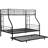 Twin Over Full Bunk Bed With Trundle In Metal - Save Space, Easy To Assemble, No Box Spring Needed, Contemporary Style Design Assembly, Necessary, Modern Look