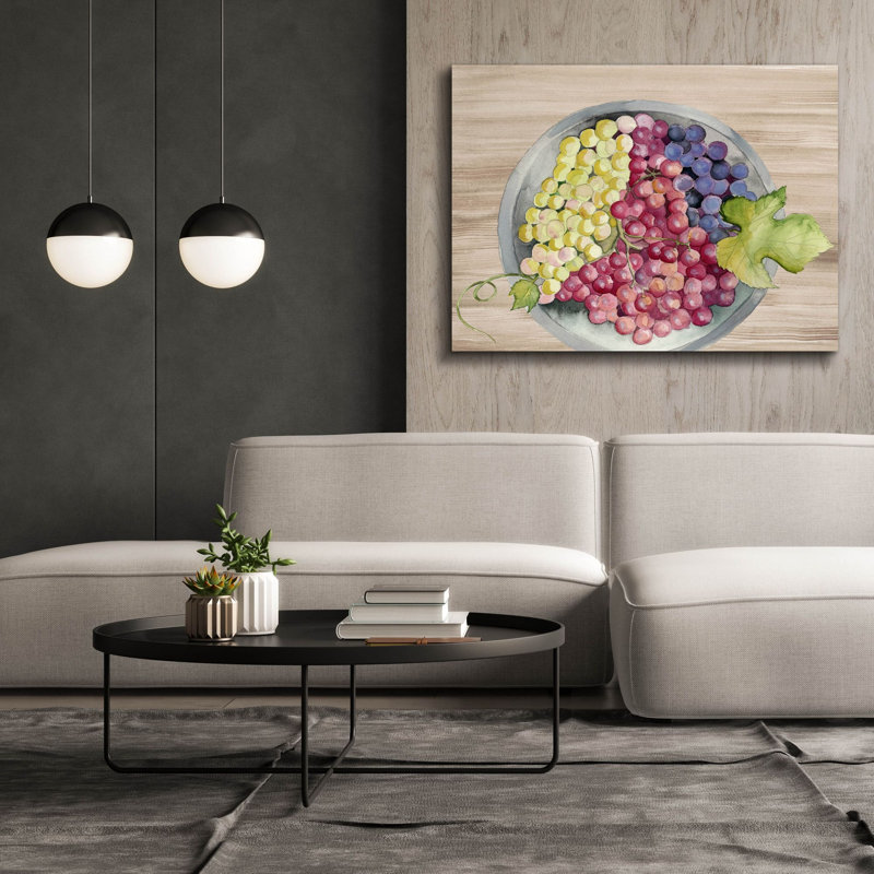  «Bowls Of Fruit 2» par Alicia Ludwig, art mural sur toile, H 40 po x l 54 po