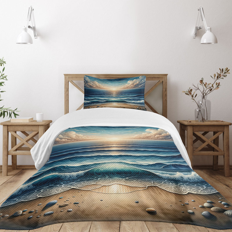 Polyester Coverlet, Twin Coverlet / Bedspread + 1 Standard Sham