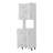 White Double Cabinet Kitchen Pantry With Open Storage