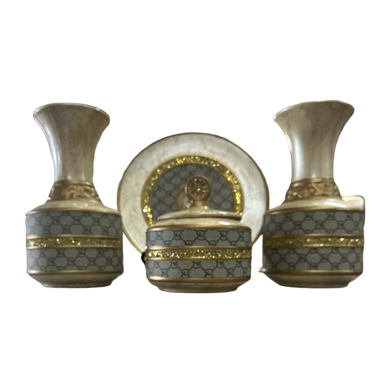 Four Piece Vase Accessory Set