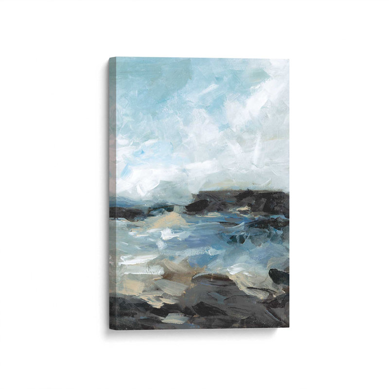Toile tendue Windswept Waters II, H 36 po x l 24 po