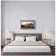 Westward the Course of Empire Takes Its Way The World, reproduction d'art classique, estampe numérique encadrée pour HomeDecor, image, cadre champagne avec texture-106489481