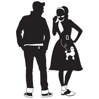 Silhouettes des années 50 - 34 po et 36½ po - paquet de 12