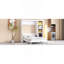 Lit escamotable double avec bureau et bibliothèque, blanc-1448920633-1448920634