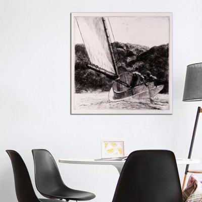 The Cat Boat by Edward Hopper - 1 Piece Wrapped Canvas Wall Art