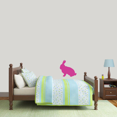 Décalcomanie murale silhouette de lapin