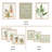 9 Pack Green Potted Botanical Plants Gallery Wall Frame Set,Three 11x14,Three 8x10, Three 6x8