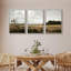 «Rustic Fields Tranquil Countryside Landscape Nature Wilderness Illustration Decor Panoramic Earth», 3 pièces sur toile-98249450-98249454