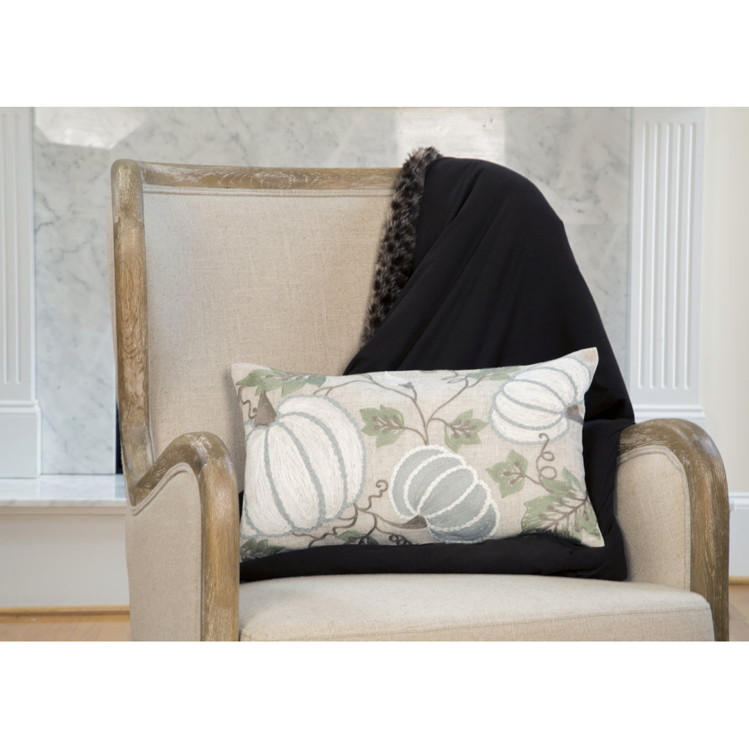 Embroidered Throw Pillow Manor Luxe