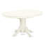 Ensemble de mobilier de salle à manger 5 pièces comprenant une table de cuisine ovale avec rallonge papillon et 4 chaises de salle à manger, lin blanc-1019197689-1046424044