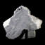 Apophyllite cubique et stilbite sur cristal calcédoine