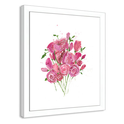 Morning Roses - peinture encadrée