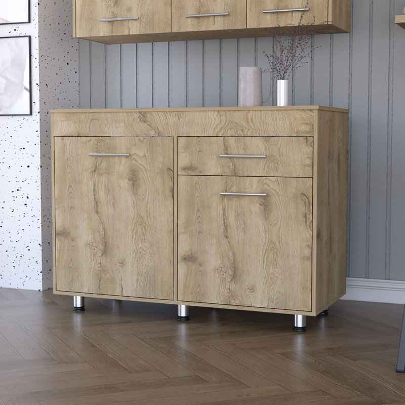 Commode rectangulaire 1 tiroir Macadamia