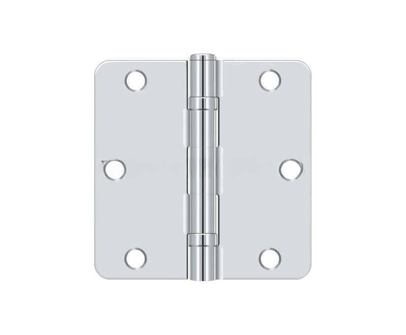 64'' x 64'' Steel Surface Mount Hinge, Polished Chrome