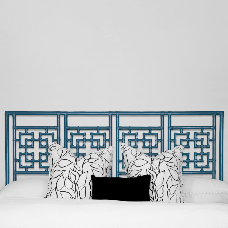 Palm Springs Open-Frame Headboard, King, Pacific Blue