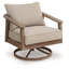 Fauteuil pivotant avec coussin Francis Beach