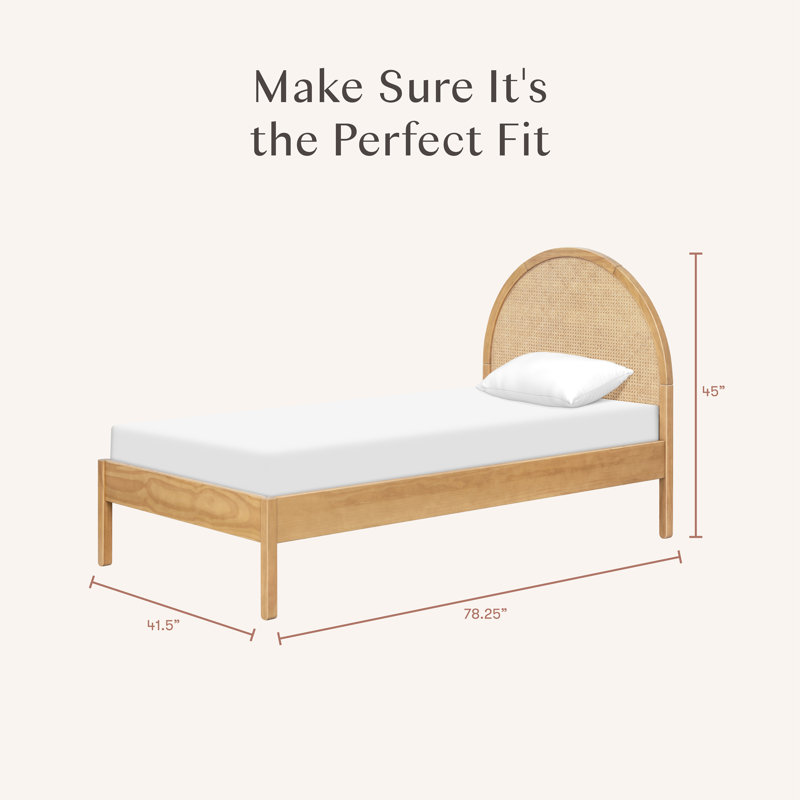 Bondi Cane Twin Bed, Twin, Honey Cane