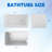 47" x 27.6" Standard Rectangular Freestanding Soaking Acrylic Small Bathtub for Small Space without Seat