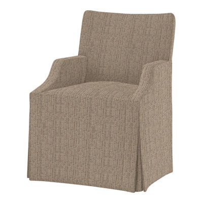 Lia 19'' H Upholstered Maple Armchair