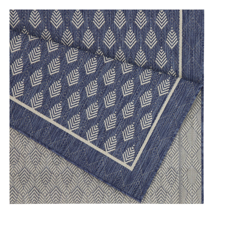 Tapis intérieur en polypropylène de 7 pi 10 po x 10 pi 3 po Sunshine Blue, Rectangle 7 pi 10 po x 10 pi 3 po