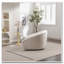 Fauteuil d'appoint rembourré, pivotant à 360 °