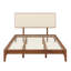 Lit plateforme tapissier Modern: tête de lit réglable et structure en bambou durable