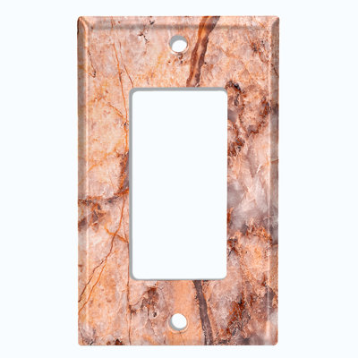 Patterned 1 - Gang Rocker Standard Wall Plate