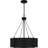 Surrayah 4-Light Matte Black Pendant Light