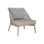 Andria Outdoor Teak Armless Lounge Chair