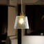 Luminaire suspendu en laiton 1 lumière