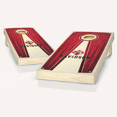 2' x 4' NCAA Team Pyramid Solid Wood Cornhole Set with Lights