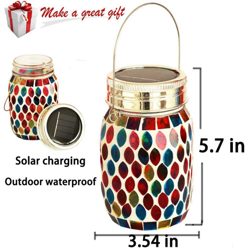 5.7'' Solar Powered Integrated LED Outdoor Hanging Light