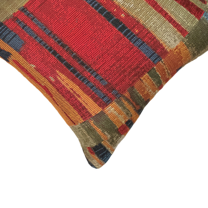 Marina Patchwork Outdoor Throw Pillow, 18"H x 18"W