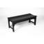 Banc pour cour arrière - toutes saisons, capacité de 500 lb, noir, résistant au balcon, facile à assembler-61835369